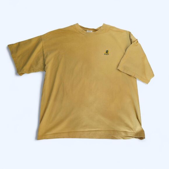 RIDDEL Yellow Vintage Heavy Wight 90s T Shirt XXL - Picture 1 of 4